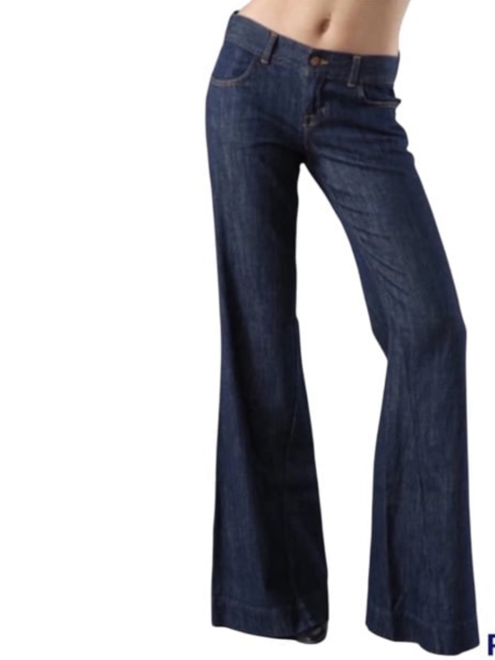 J Brand Dark Blue Flared Wide leg Women's Jeans Kat style